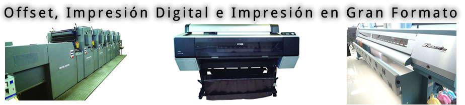 Offset, Impresion Digital e Impresión en Gran Formato en CDMX